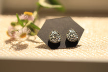 Silver Teardrop Studs