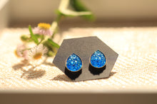 Ocean Blue Teardrop Studs