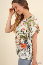 Tropical Ruffle Top