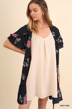 Navy Floral Spring Kimono