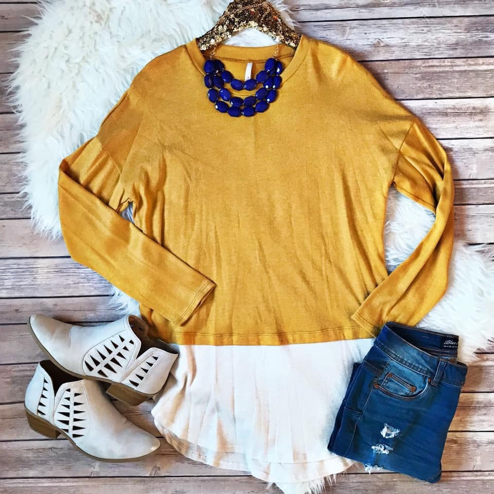 Gold Two-Tone Sweater