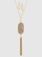 Rose Gold and Gold Crystal Embedded Necklace Set