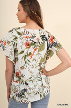 Tropical Ruffle Top