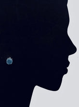 Blue Ice Stud Druzy Earrings