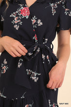 Navy Floral Spring Kimono